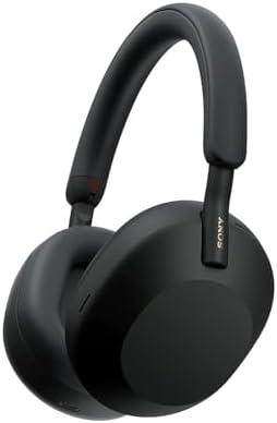 Sony WH-1000XM5 Premium Noise Canceling Headphones, Auto NC Optimizer, 30-Hour Battery, Alexa Voice Control, Black