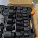 VEVOR Impact Socket Set 3/4 Inches 29 Piece Impact Sockets, 6-Point Sockets, Rugged Construction, CR-M0, 3/4 Inches Drive Socket Set Impact SAE 3/4 inch - 2-1/2 inch, with a Storage Cage