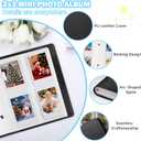 Ruibytree 320 Pockets Photo Album for Fujifilm Instax Mini LiPlay 12 11 9 8 40 41 99 Evo 7S Instant Film Camera, PU Leather Cover Photo Book for Polaroid 2x3 Pictures, Black