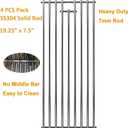 Bull Lion Premium BBQ Grill Grate Replacement - 7mm, 4 Pack, Fits Angus, Brahma, Lonestar Select, Outlaw Steer, 7 Burner, L60000, L75000, L90000