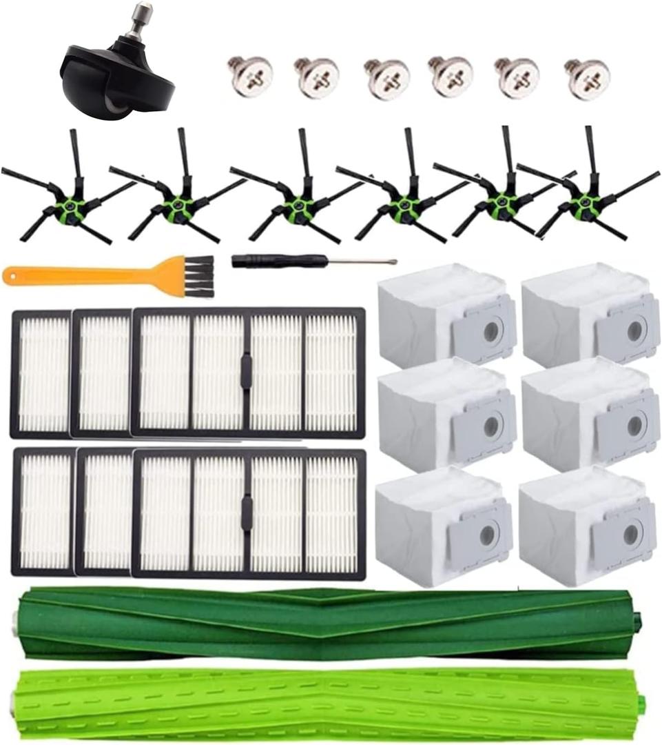 Replacement Parts Compatible for IRobot Roomba S Series S9 (9150) S9+ S9 Plus (9550) Robot Vacuum Cleaner Accessories (23 Pack Replacement Parts Accessories)