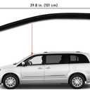 Lightronic Extra Durable Outside-Mount Auto Vent Window Visor, Fits 2008-2020 Dodge Grand Caravan, 2008-2016 Chrysler Town & Country, UV Protection Rain Guard, Original Wind Deflector, Smoke, 2-Pcs