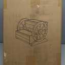 Wooden Wagon Planter Box, Garden Planter with Wheels,Decorative Planter for Flowers Herbs Vegetables for Indoor & Outdoor Dcor, Flower Cart for Patio Garden Balcony (2-tier Planter Box --1pc)