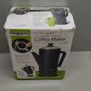 Presto 02815 12-Cup Cordless Coffee Percolator - Stainless Steel, Modern Design, Easy Pour Spout, Stay-Cool Handle, Matte-Black