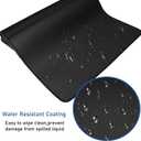 Large Mouse Pad, (31.5X11.8In) Durable Non-Slip Natural Rubber Base Desk Mousepad with Stitched Edges, Waterproof Computer Keyboard Pad Mat for Esports Pros/Gamer/Desktop/Office/Home - Black
