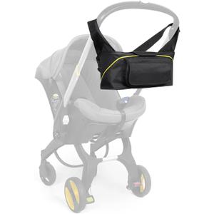 Travel Bag for Doona Infant Car Seat Stroller, Organizer Bag with Cup Holder, Phone & Wipes Pockets, Large Capacity, Water-Repellent & Lightweight, Baby Essentials Storage