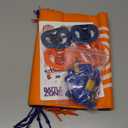 Sureio 138 Pcs Dart Battle Party Supplies Include Wars Goody Treat Bags Dart Themed Silicone Rubber Bracelet Wristbands Keychain Temporary Tattoos for Battle Birthday Party Favors