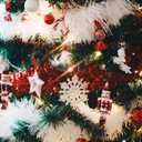 100 Feet White Tinsel Garland Christmas Foil Tinsel Garland Decoration Metallic Banner Wall Hanging Tinsel Streamers for Christmas Tree Birthday Party Decorations (3.54" x 100', White)