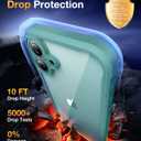 Diaclara Designed for iPhone 16 Case, Full Body Rugged Case with Built-in Touch Sensitive Anti-Scratch Screen Protector, Upgraded [Full Camera Protection] for iPhone 16 6.1" (Teal)