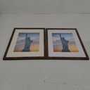 SESEAT 11x14 Picture Frame Pack of 2, Display Pictures 8x10 with Mat or 11x14 Without Mat,Wall Mounting Photo Frame, Rustic Brown