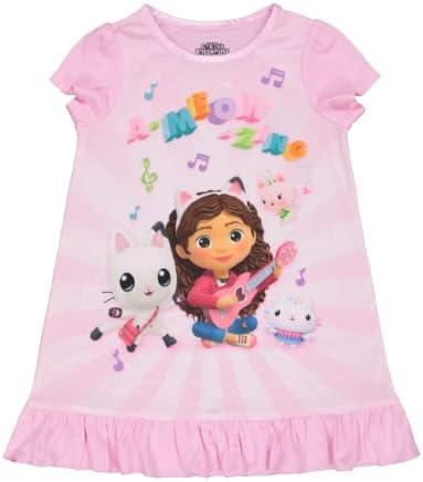 DREAMWORKS GABBY'S DOLLHOUSE girls Gabby's Dollhouse Girls' Nightgown, 3