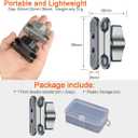 Aluminum 17mm Ball Double Socket Arm for Motorcycle Bike Car Phone Holder Compatible with RAM Mounts Garmin GPS Mount 17mm Ball Mount Adapter