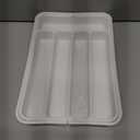 Aujen Silverware Organizer - Expandable Kitchen Drawer Organizer, Adjustable Utensil Organizer, Cutlery Tray for Forks, Knives, Multipurpose Kitchen Organizers and Storage Solution, White, Medium