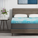 EGOHOME 4 inch Cooling Gel Memory Foam Mattress Topper, Full Mattress Topper, Blue