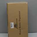 Homecor Water Bottle Organizer, Large Compartment Stackable Kitchen Pantry Organization and Storage Rack, Plastic Water Bottle Holder for Kitchen Cabinet Organizer and Storage (8-Bottle), Clear 