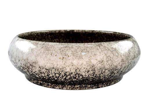 ZXINEETC Garden Bowl Planter Water Plant Pot Water Lily Pots Hydroponic Planter Bonsai Pots Garden Decorative Cactus Stand Flower Container Daffodil Pot Bowl (Ivory White)