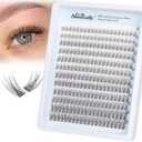 Natural Lash Clusters DIY Lash Extension Wispy Eyelash Clusters C-curly Cluster Eyelash Extension 10-14MM Individual Lashes Eyelash Extension Faux Mink Lash Clusters by Newcally