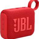 JBL Go 4 - Ultra-Portable, Waterproof and Dustproof Bluetooth Speaker, Big JBL Pro Sound with Punchy bass, 7-Hour Built-in Battery, Made in Part with Recycled Materials (Red)