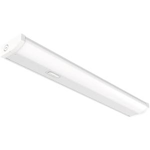 Juno UCES 18 Inch LED Under Cabinet Lighting, LED Kitchen Cabinet Light Fixture Hardwired, Dimmable, Damp Rated, Selectable Soft, Warm, Neutral, Cool, Daylight White Light (UCES 18IN SWW5 90CRI WH M6)
