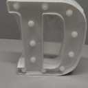 HXWEIYE Light Up Letters D, LED Marquee Letters Lights Sign 26 Alphabet and 10 Number Big Lights Letter for Party Birthday Bar Battery Powered Christmas Decor Letter Light (Warm White)