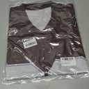 Oversized Tshirts for Men Women Graphic Tees Y2k Tops Jersey Shirts V Neck Short Sleeve Summer Fashion Clothes (Brown, M)