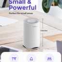 Rosekm Small Air Purifier for Home Bedroom, Personal Desk Mini Air Purifier, Room Hepa Air Purifier Fresheners Cleaner for Dorm, Pets, Smoke, Desktop, Office (2 Pack)