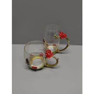 OEAGO Gifts for Mom Women Valentines Day Gifts for Her Glass Coffee Enamels Mug Best Birthday Valentine's for Girlfriend Wife Mothers Day from Daughter Son Tea Cup Stocking Stuffers Christmas 2 Pack