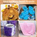 Woanger 20 Skeins Soft Chenille Yarn Velvet Blanket Yarn for Crocheting Hand Knitting Weaving DIY Craft, 93 Yards Each (Novel Color)