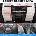 TKYZ Dog Car Barrier,Dog Car Net Barrier with Mesh Organize,Pet Divider Fit Car/SUV/Truck