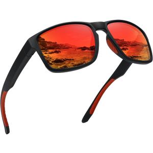 Sports Polarized Sunglasses for Men Women UV Protection Unbreakable Driving Running Fishing Hiking Sun Glasses