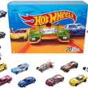Hot Wheels Toy Cars & Trucks 20-Pack, Set of 20 1:64 Scale Vehicles for Play or Display, Instant Collection 