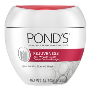 PONDS Rejuveness Face Cream  Anti-Aging Face Moisturizer with AHAs, Vitamin E & Collagen  Daily Wrinkle Cream for Women  Hydrating Collagen Face Cream  Dermatologist Tested, 14.1 oz