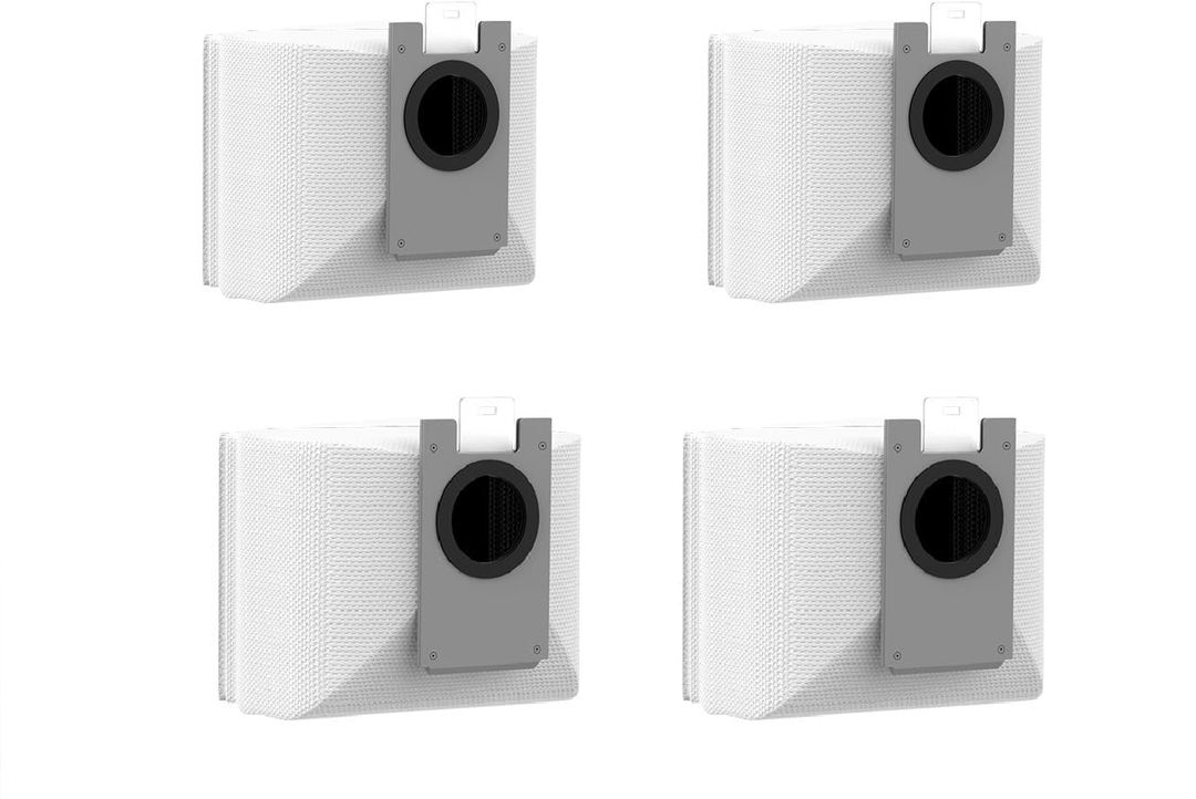 Teendow 4-Pack Replacement Dust Bags for Teendow D20SMAX+ Robot Vacuum and Mop, 10 Weeks Hands-Free Cleaning