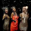 PLULON 6 Pcs 1920s Flapper Great Gatsby Accessories for Women 1920S Women Flapper Accessory Fashion Roaring 20s Costume