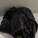 BEDELITE Twin Blanket for Couch & Bed, 300GSM Soft & Warm Fleece Blanket, Decorative and Giftable Striped Black Blankets for Women, Men, 60"x80"