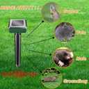 8 Pc Mole Repellent Solar Powered Sonic Mole Deterrent Spikes, Snake Gopher Vole Repellent for Lawn Garden & Yard Gopher Deterrent, Groundhog Repeller