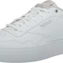 Reebok Women's Court Advance Bold Sneaker (10, Footwear White/Moonstone/Pink Stucco)