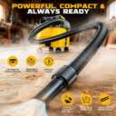 Ecarke 2.5 Gal Cordless Wet Dry Vacuum Compatible with DeWalt 20V Battery, 3-in-1 Shop Vac with Washable HEPA & Brushless Motor, 15KPa Suction, 4 Attachments for Garage Car Workshop (Tool Only)
