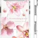 for iPhone 17 Air Case [Compatible with Magsafe],Girls Women Clear Magnetic Case Silicone Shockproof Protective Cover with Pattern Hibiscus Bubbles