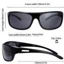 The Fresh Polarized Sports Sunglasses for Men Women Baseball Running Cycling Fishing Driving Golf Softball Hiking Sun Glasses (2-Shiny Black, G15 Green)