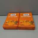 2 x Artscope Fall Decorative Throw Pillow Covers 18x18 Inch Set of 4, Hello Pumpkin Give Thanks Buffalo Plaid Outdoor Farmhouse Pillow Cases for Home Sofa Couch-Orange