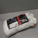Hanes Mens Cotton, Moisture-wicking Crew Tee Undershirts, Multi-packs, White - 6 Pack, Medium US