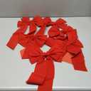 JOYIN 6PCS Christmas Red Velvet Bows, 13" Long by 9" Wide Christmas Ornaments for Tree, Decorative Big Bows for Indoor Holiday Decorations Outdoor Decor Xmas Wreaths Ornaments
