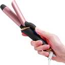Mini Curling Iron for Short Hair - Dual Voltage (110-240V) Travel Hair Curler, 5 Heat Settings, Auto-Off, Travel Size Small Curling Iron (Black, 1 inch)