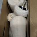 Buffing Wheel for Drill - 8 Pcs Polishing Pad Buffing Wheel Kit WhiteWheel Shaped Polishing Tool with 1/4 Handle for Metal  PlasticCeramicGlassWoodsMachine Jewelry etc