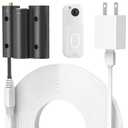 delilyn Power Cable with Adapter for Blink Video Doorbell-2nd Gen (2025 Release), Doorbell Transformer with 16.4ft/5m Weatherproof Charging Cord for Blink Video Doorbell, Replace Battery-White