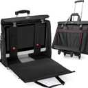CURMIO Rolling Carrying Bag with Wheels Compatible for Apple iMac 27 inch Desktop Computer, Detachable Trolley Storage Case Compatible with iMac 27 Monitors and Accessories, Black (Patent Pending)
