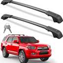 300lbs Lockable Roof Rack Cross Bars Compatible with Toyota 4Runner 2010-2024 with Side ROOF Rails, Heavy Duty Aluminum Roof Rails Crossbars Cargo Canoe Black Rooftop Cargo.