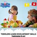 LEGO DUPLO Peppa Pig Garden and Tree House Toddler Toy, Building Block Learning Set for Preschool Kids with 2 Figures Included, Peppa Pig Toy Gift Idea for Toddlers Ages 2 and Up, 10431
