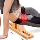 ONUEMP Psoas Release Tool, Fully Adjustable Hip Hook Psoas Muscle Release Tool, for QL, Hip Flexor, Back, Hamstring, Glute, Iliacus and Neck Pain Relief - Deep Tissue Myofascial Release, Wood (2-Head Massage)